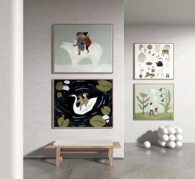 现代简约装饰画3D模型下载